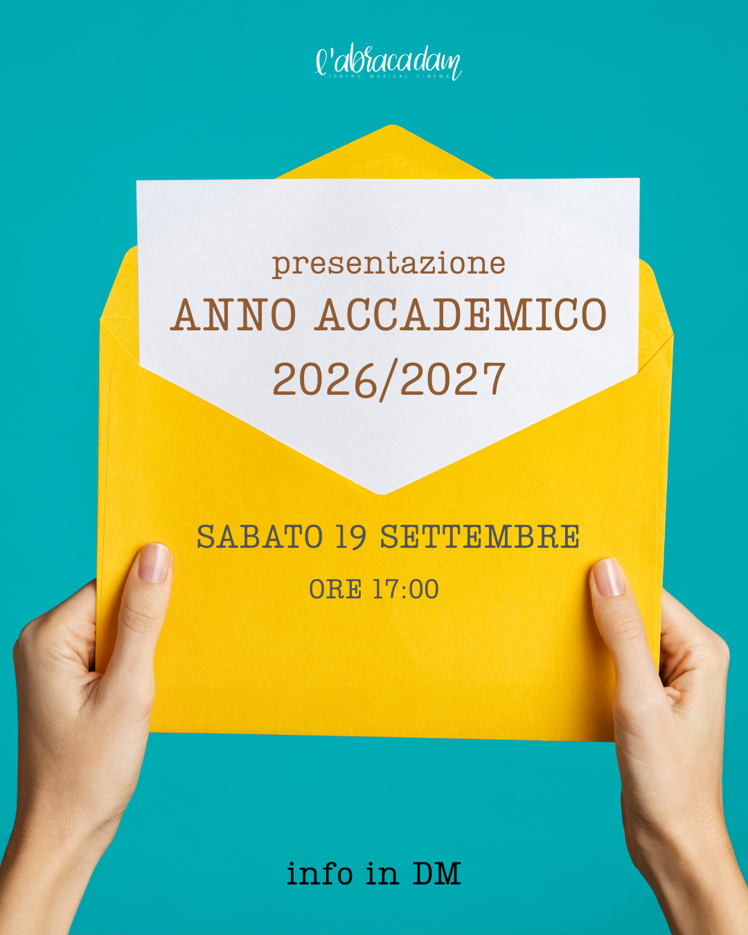 Apertura iscrizioni anno accademico 2026/27